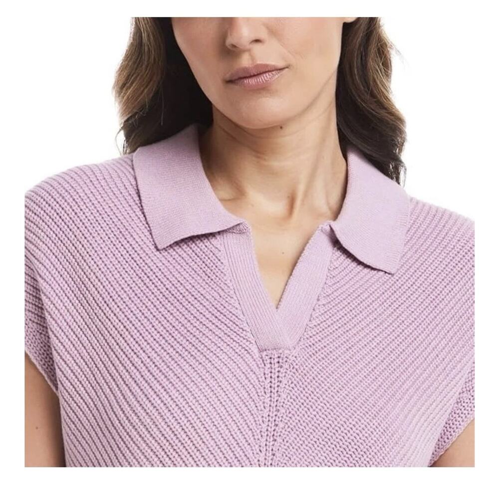 Weatherproof Vintage Ladies' Cotton Cap Sleeve Sweater Lilac XL New with tags